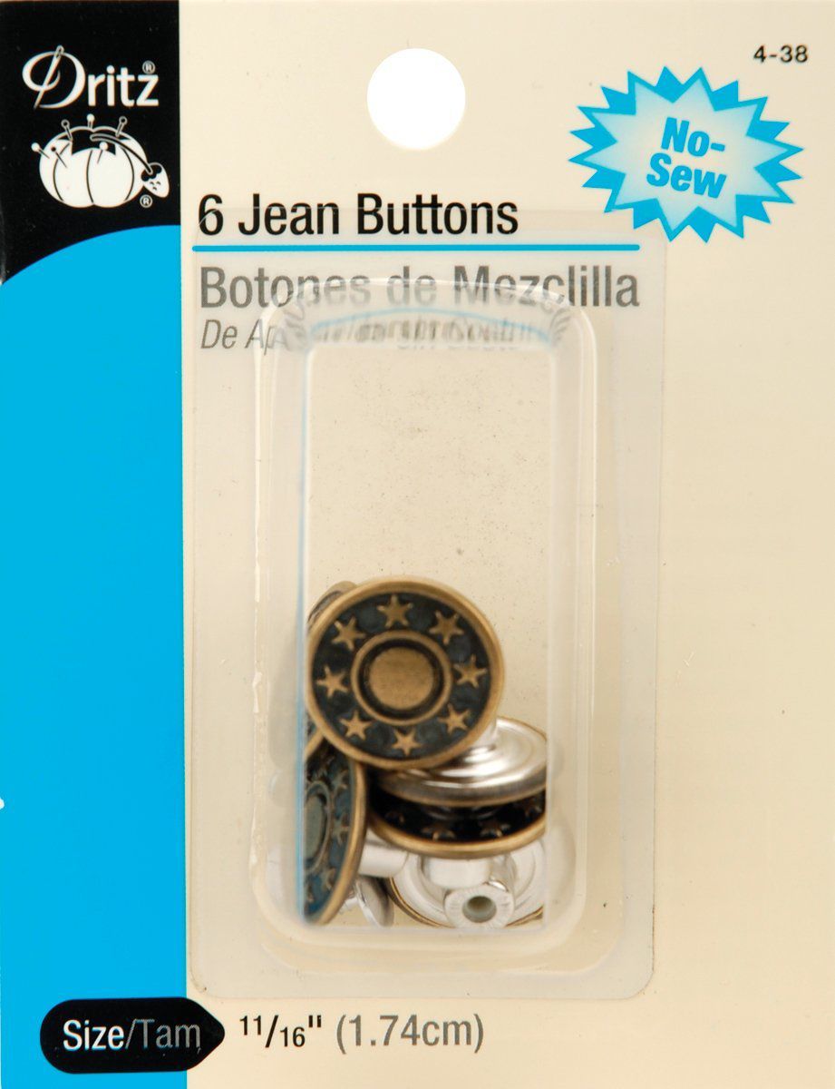 No-sew jean buttons